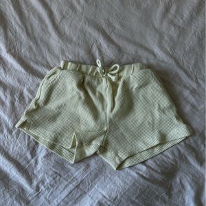 zara waffle shorts